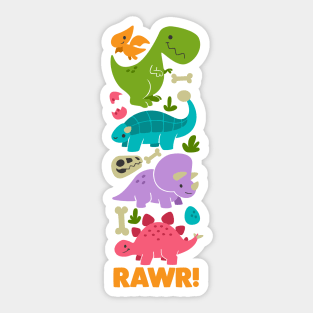 Lil Dinos! Sticker